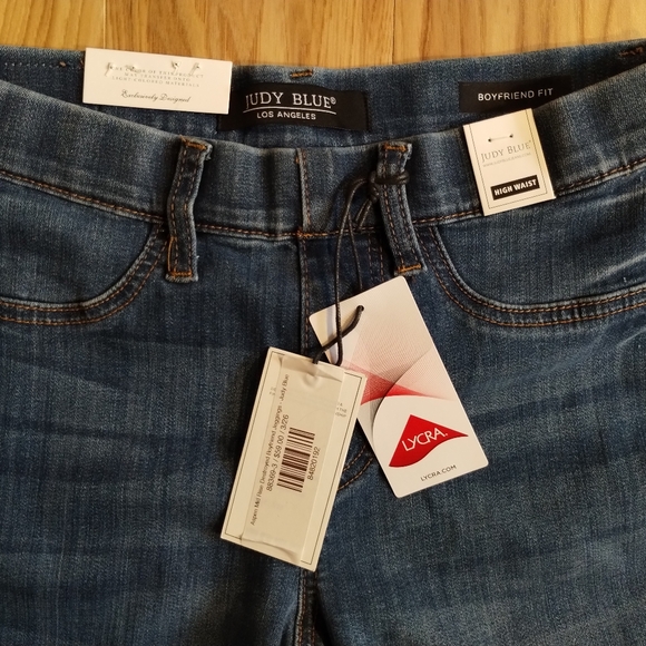 Judy Blue Boy Friend Fit Pull On Jean Leggings Women's Size 3 / 26 NWT - Picture 5 of 9